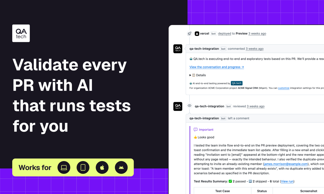 Visual PR Testing with AI gallery image