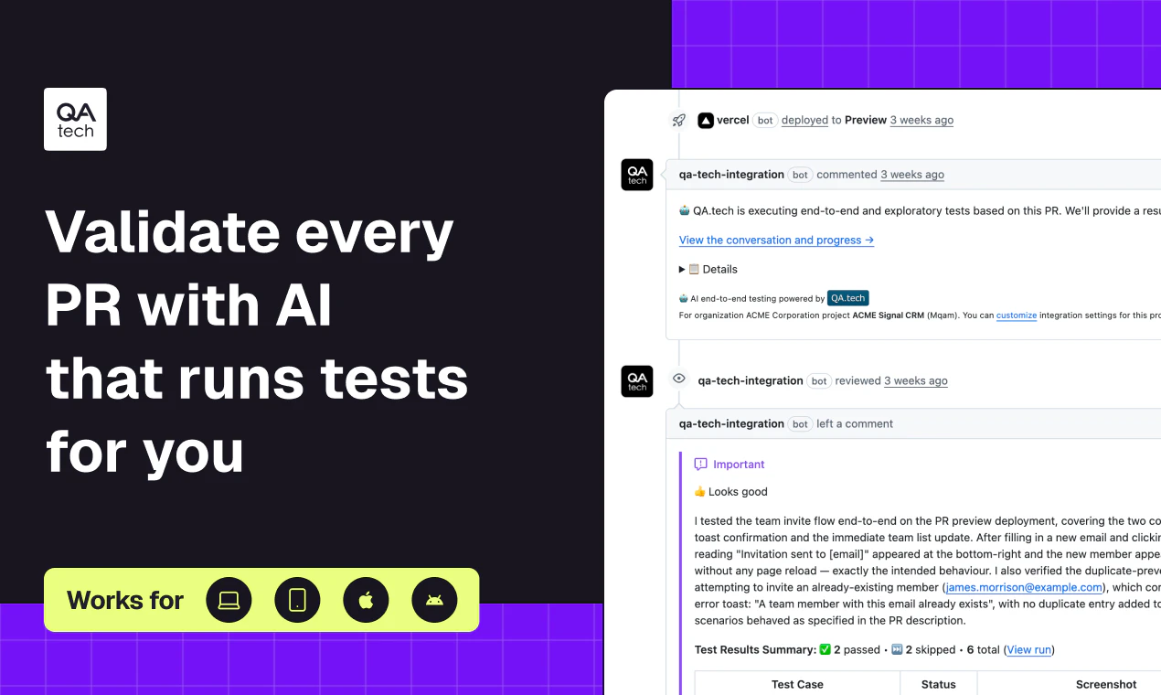 Visual PR Testing with AI screenshot 1