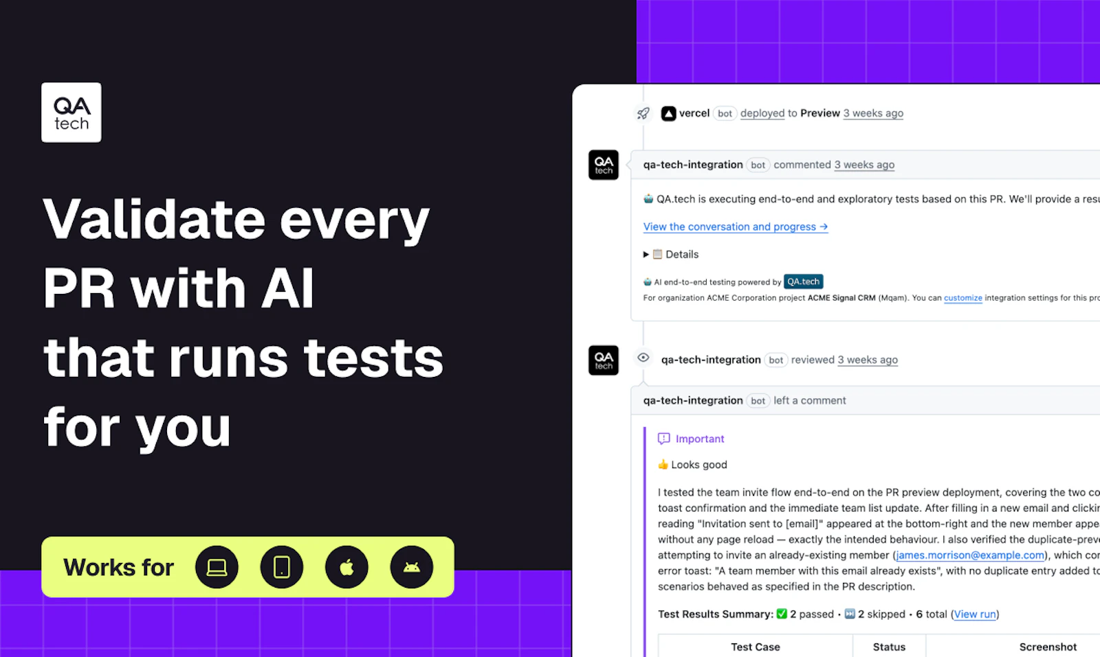 Visual PR Testing with AI screenshot 1