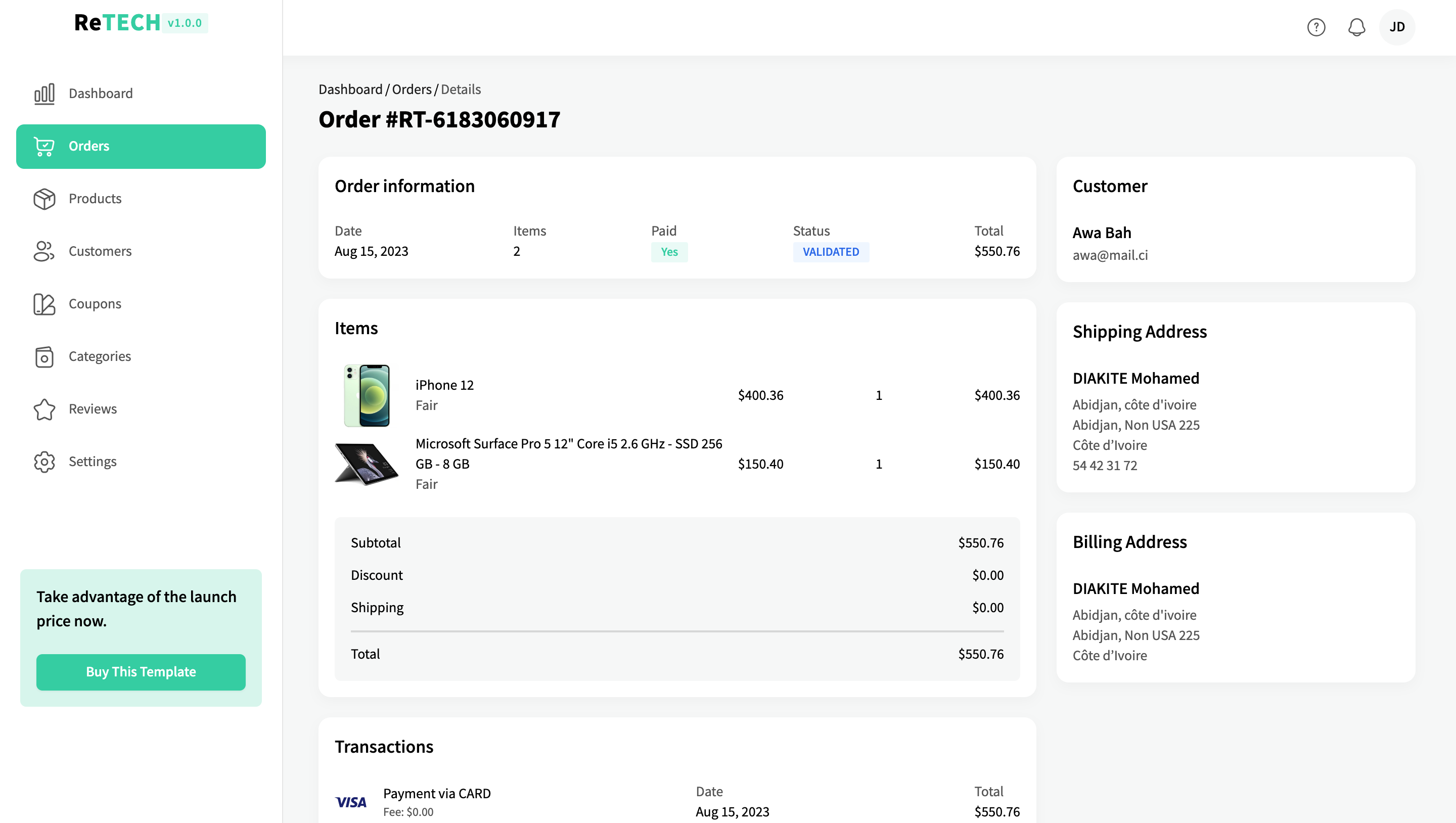 ReTECH eCommerce Template media 7
