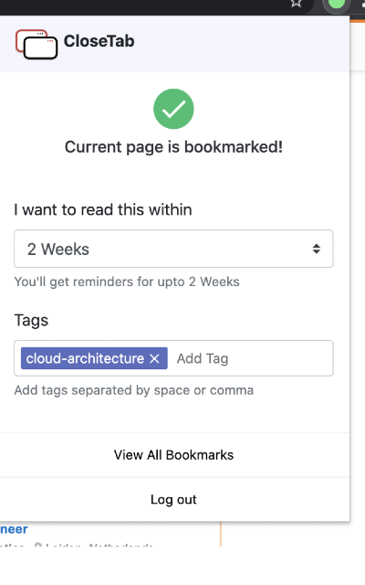 Closetab.email gallery image