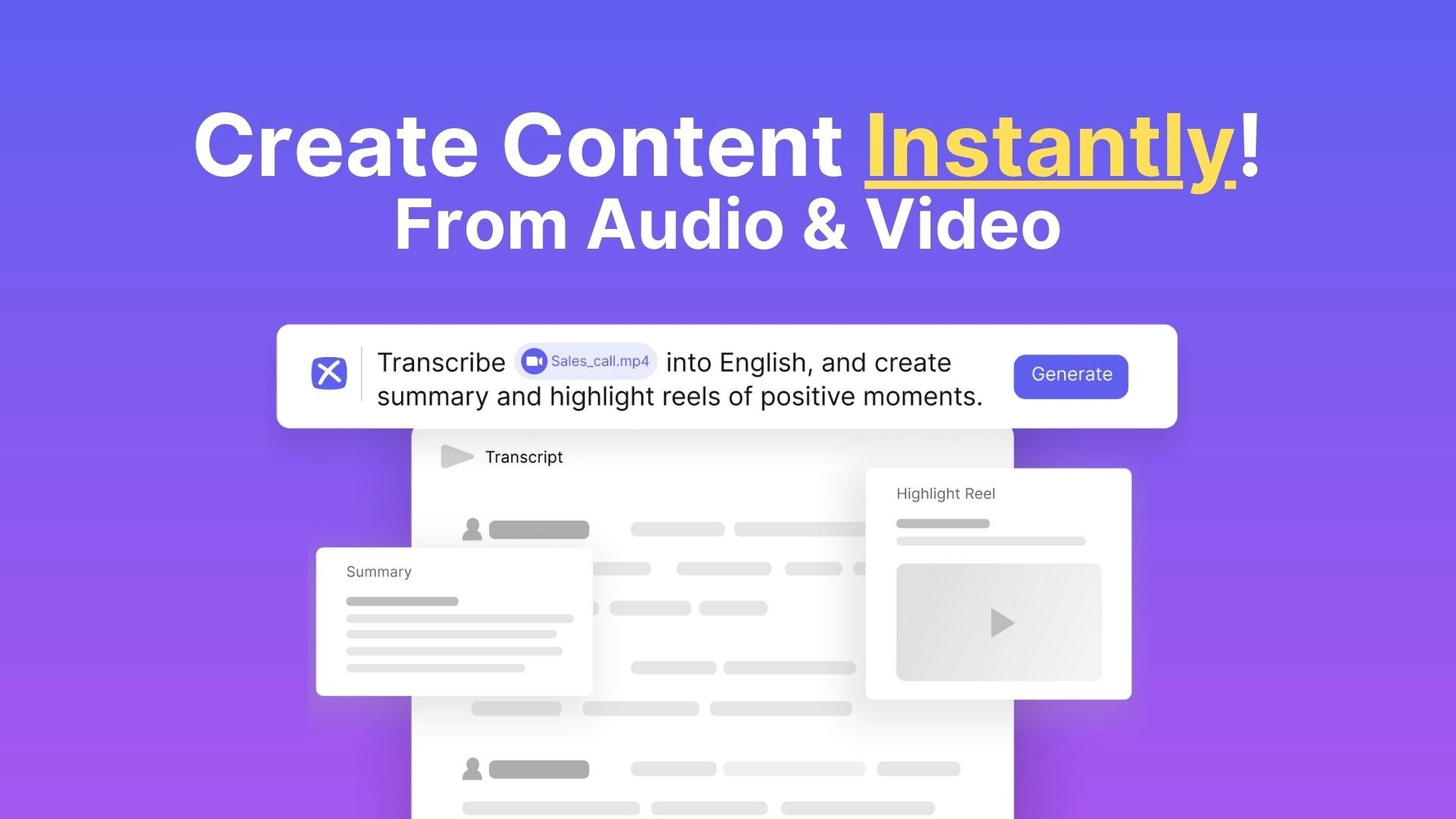 startuptile Exemplary AI-Transform audio/video into content summaries & insights