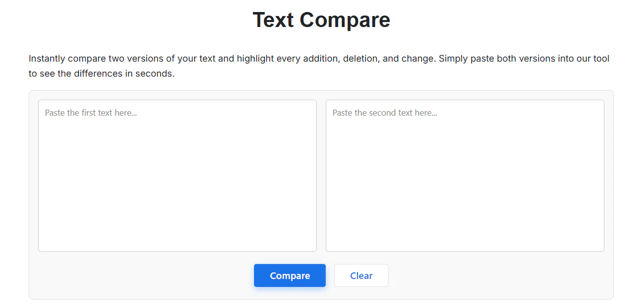 Text Compare Tool gallery image