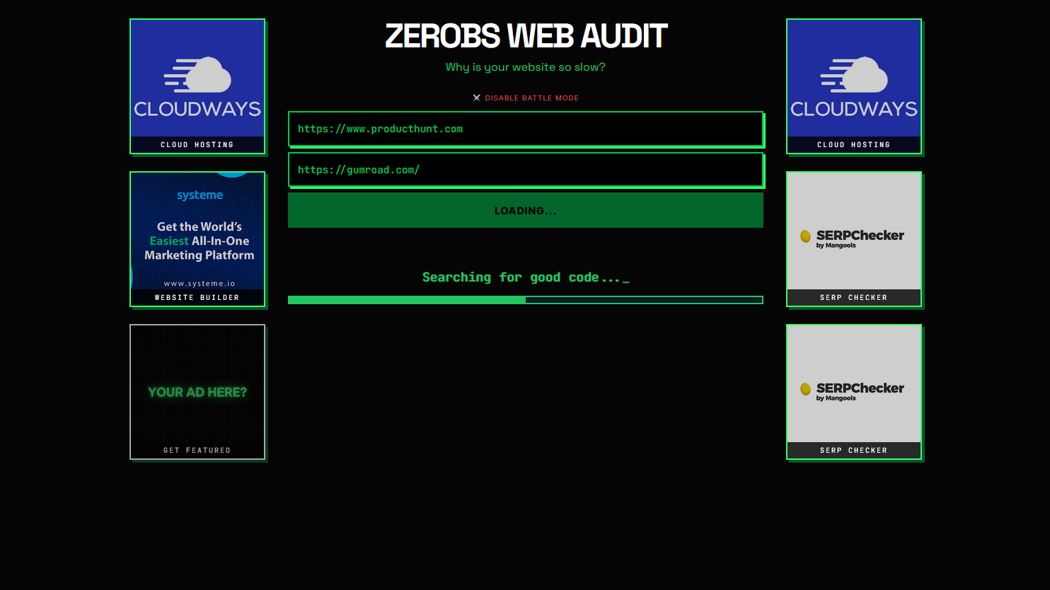 ZeroBS Web Audit gallery image