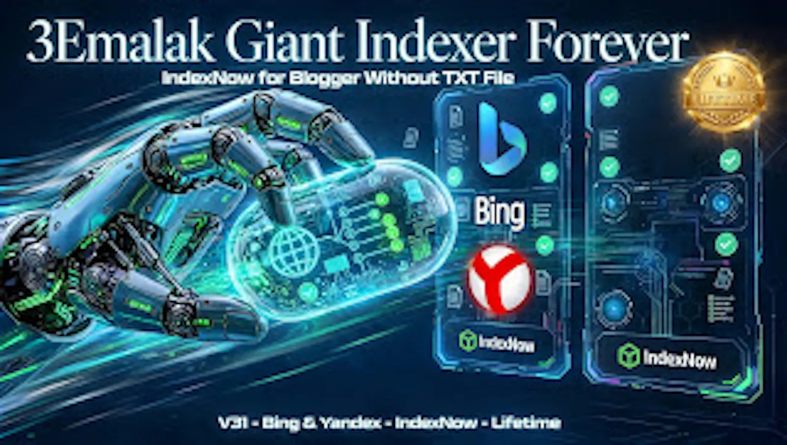 3Emalak Indexer Blogger & WP Forever  screenshot 1