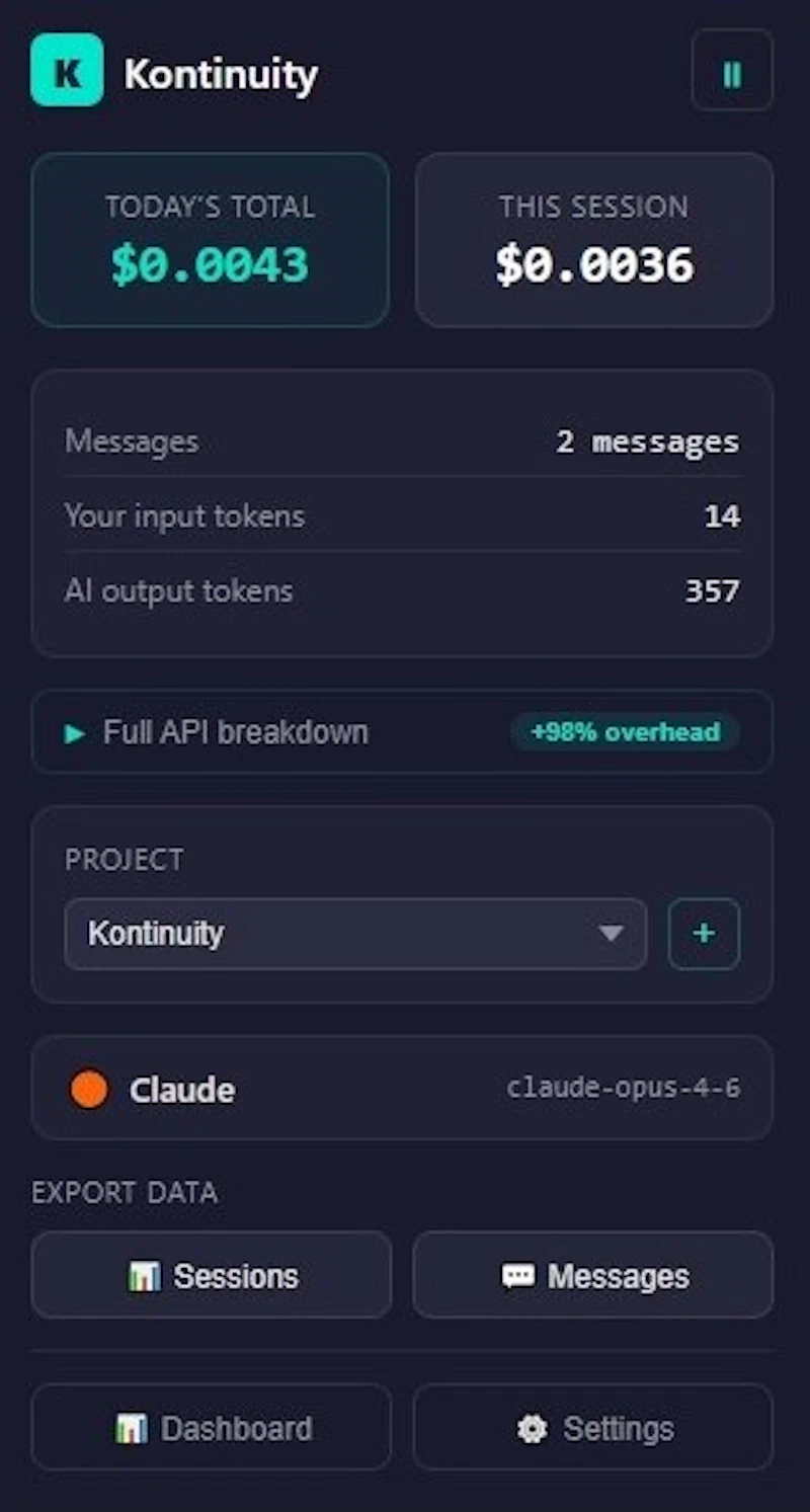 Kontinuity screenshot 2