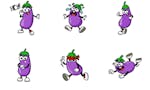 Eggplant Stickers image