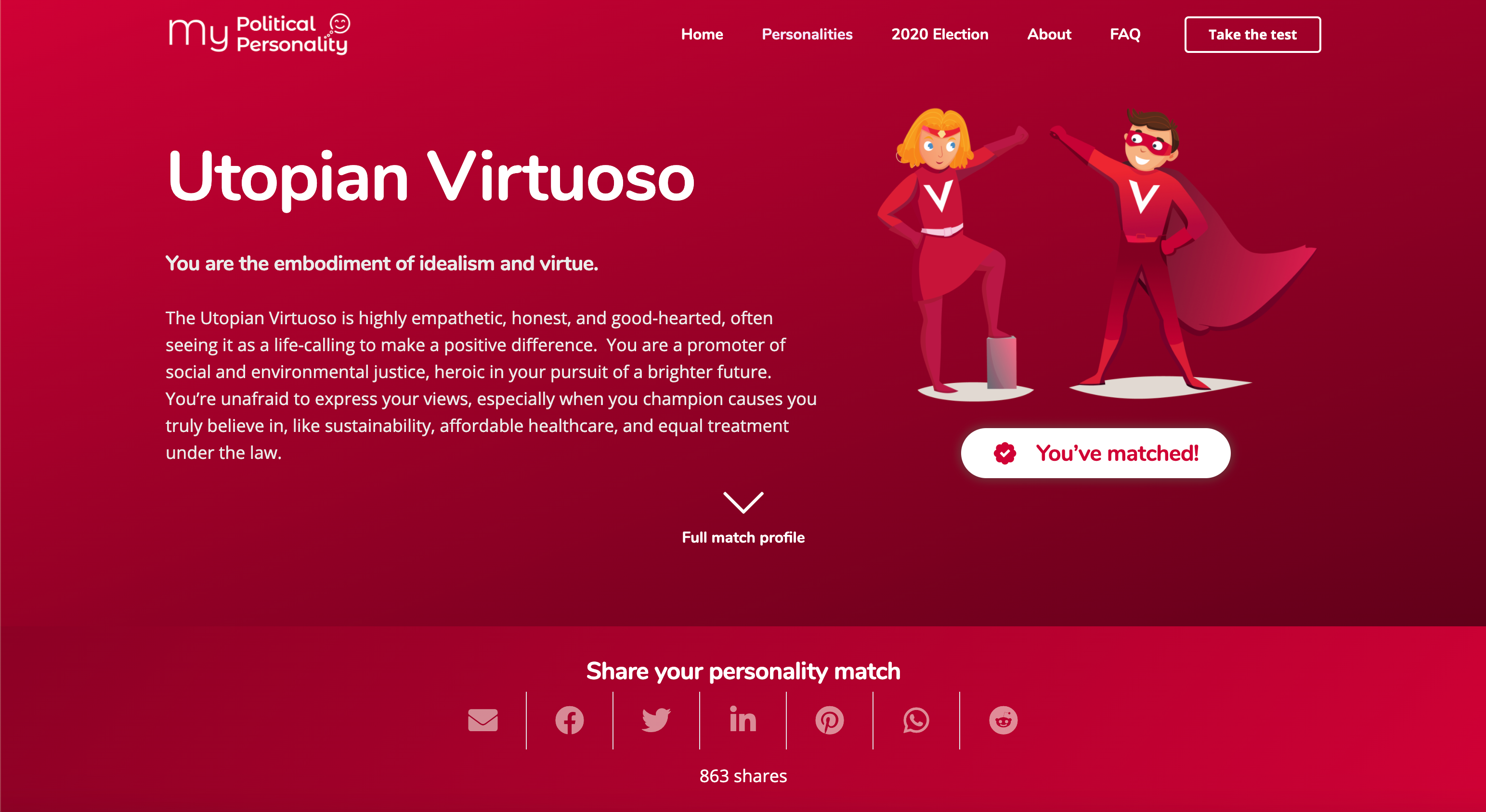 My Political Personality Test gallery image