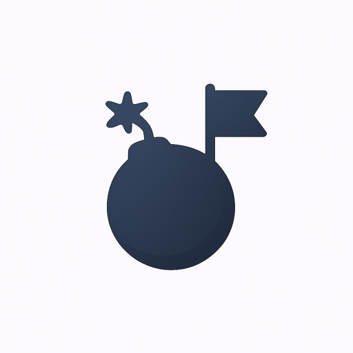 Minesweeper Puzzle Rush - Product Hunt launch logo and brand identity