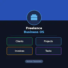 Freelance Business OS Notion Template gallery image