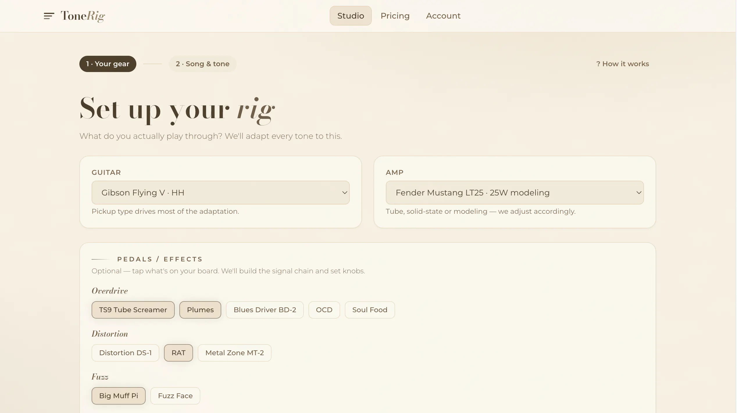ToneRig — sound like your favorite songs gallery image