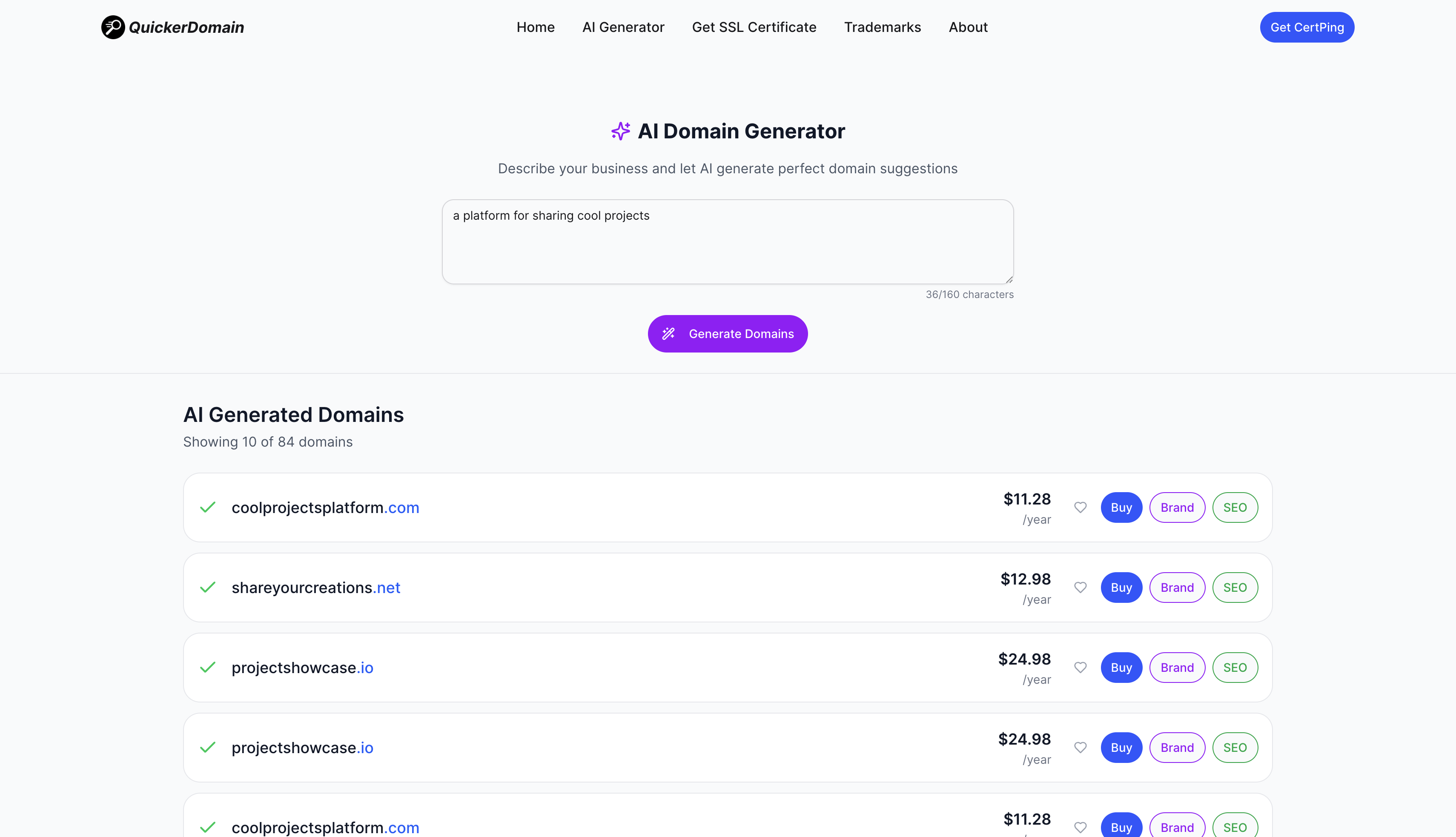 QuickerDomain gallery image
