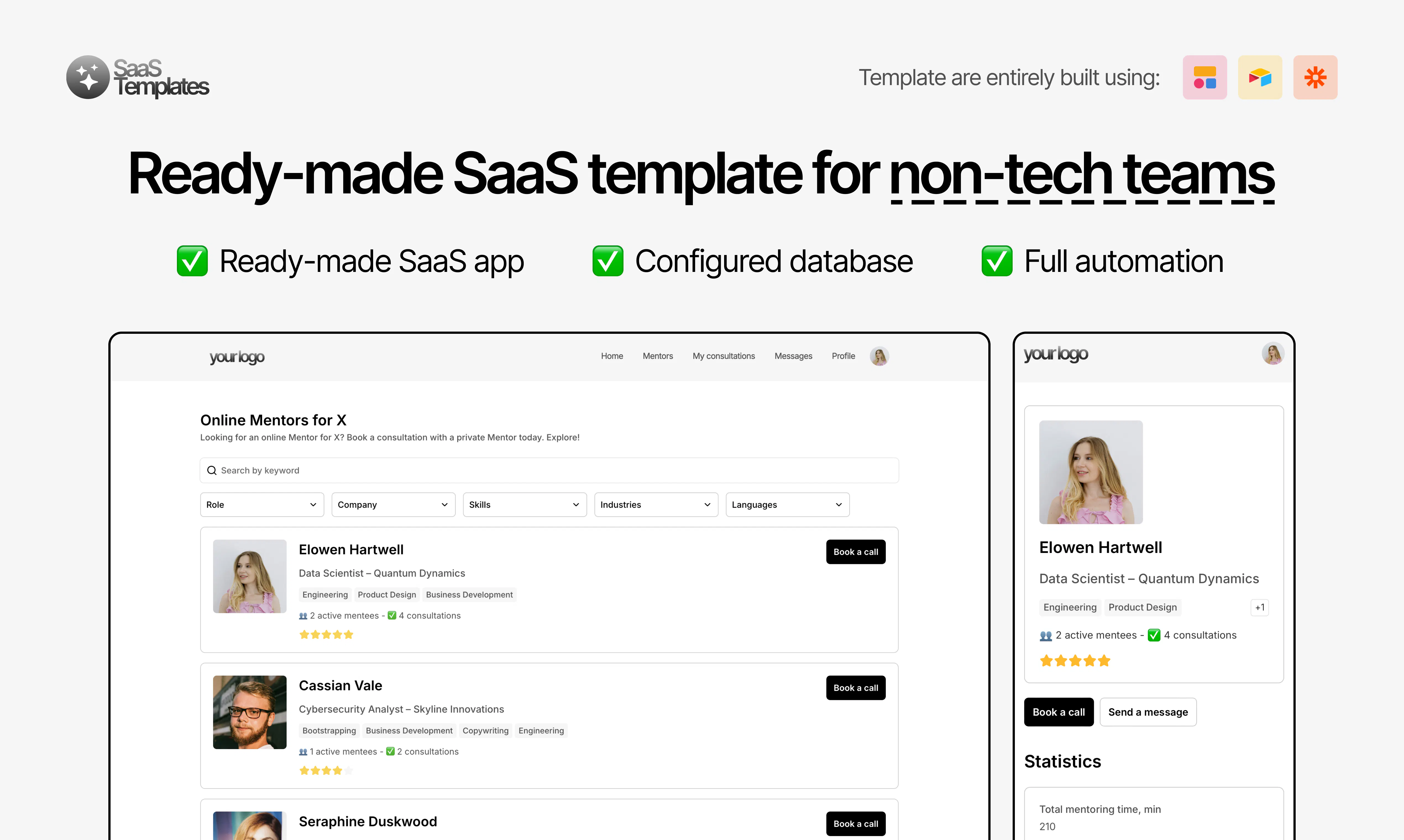 SaaS Templates gallery image