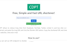 CDPT - URL shortener media 1