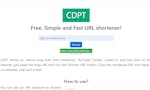 CDPT - URL shortener image
