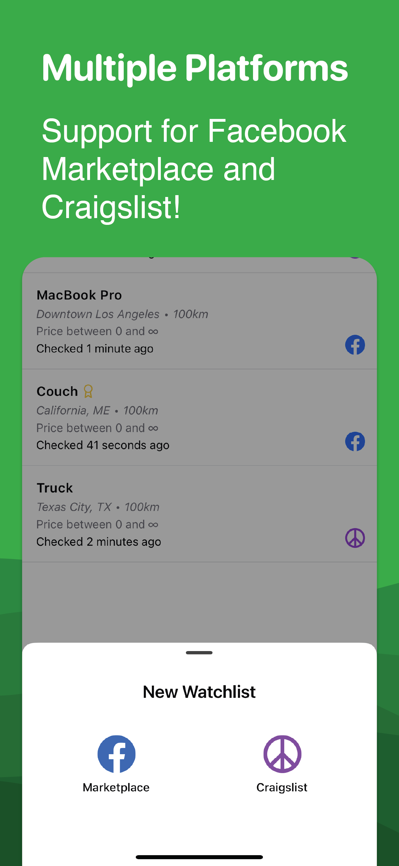 Mídia 5 de Flipify: alertas do mercado do Facebook