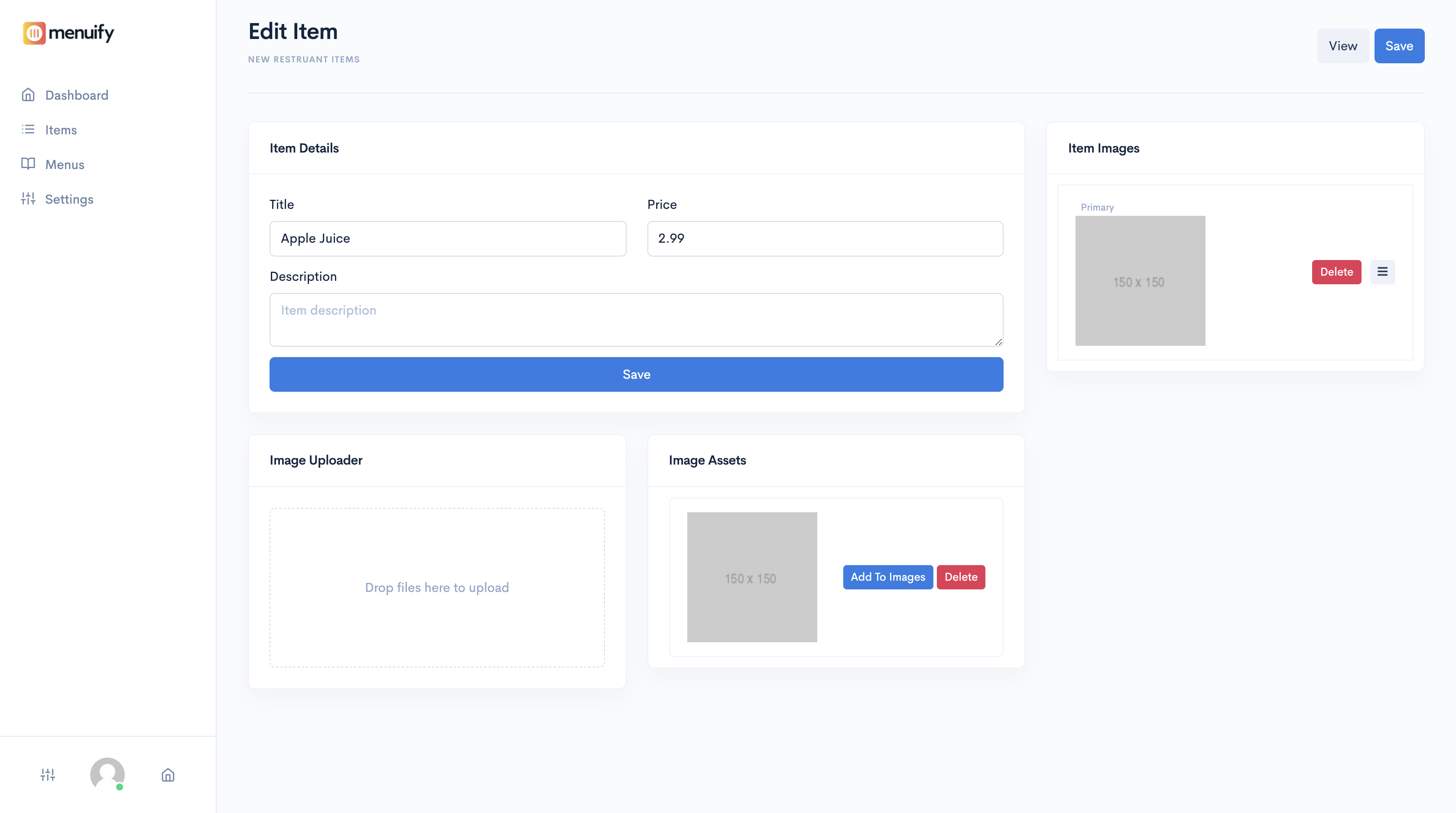 Menuify gallery image