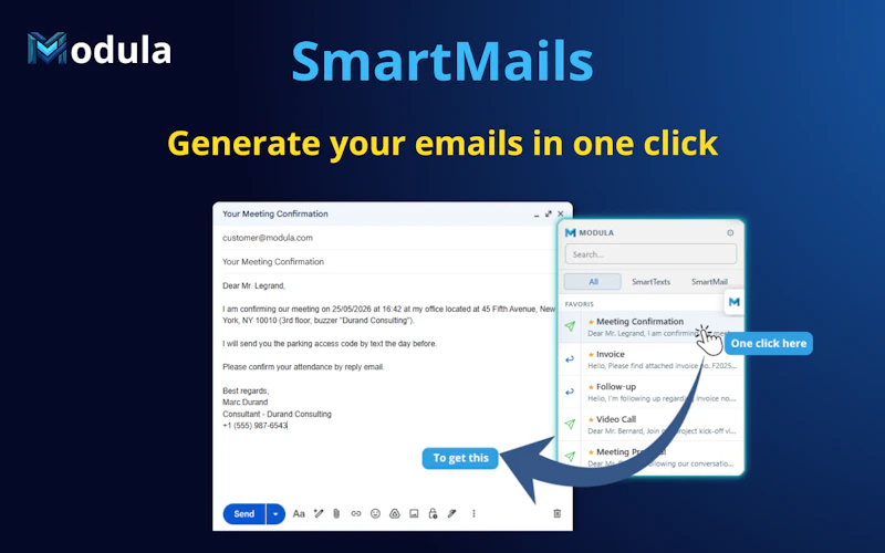 Modula — Text Expander & Mail Templates screenshot 3