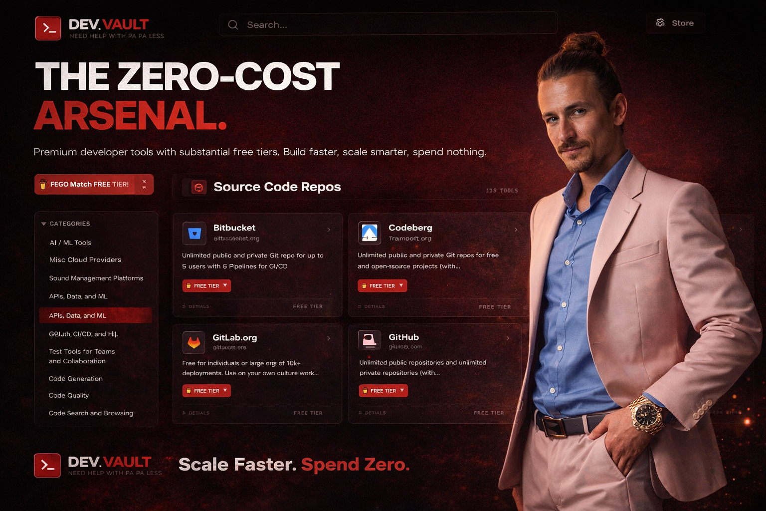 The Dev Vault - The AI-Powered Zero-Cost - Screenshot 2 showing product features and functionality