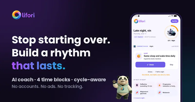 lifori - Habit Tracker & AI Coach screenshot 2