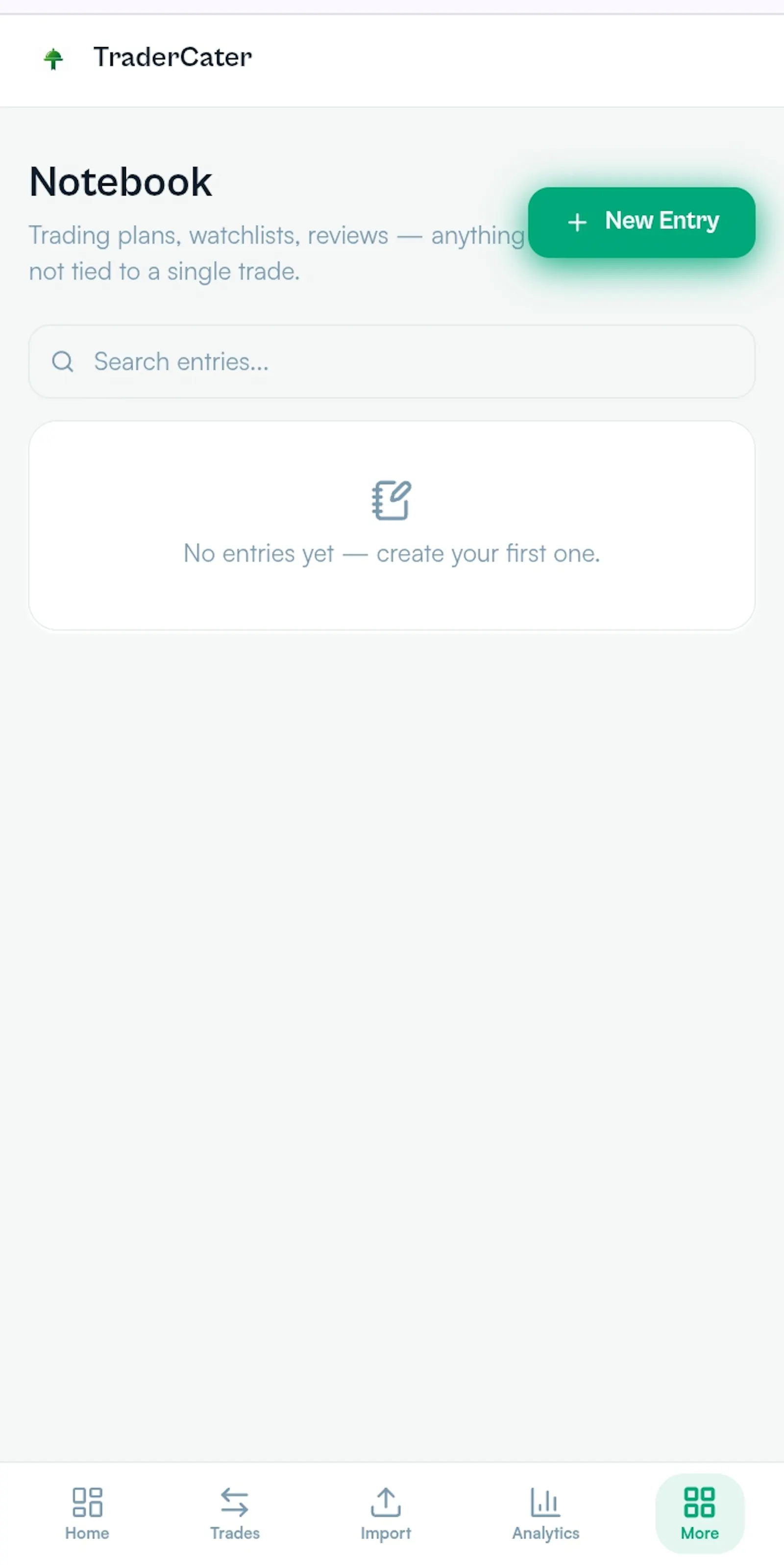 TraderCater — Screenshot.Import.Analyze. screenshot 1