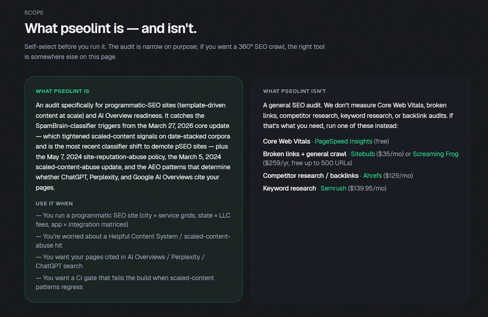 pseolint screenshot 4