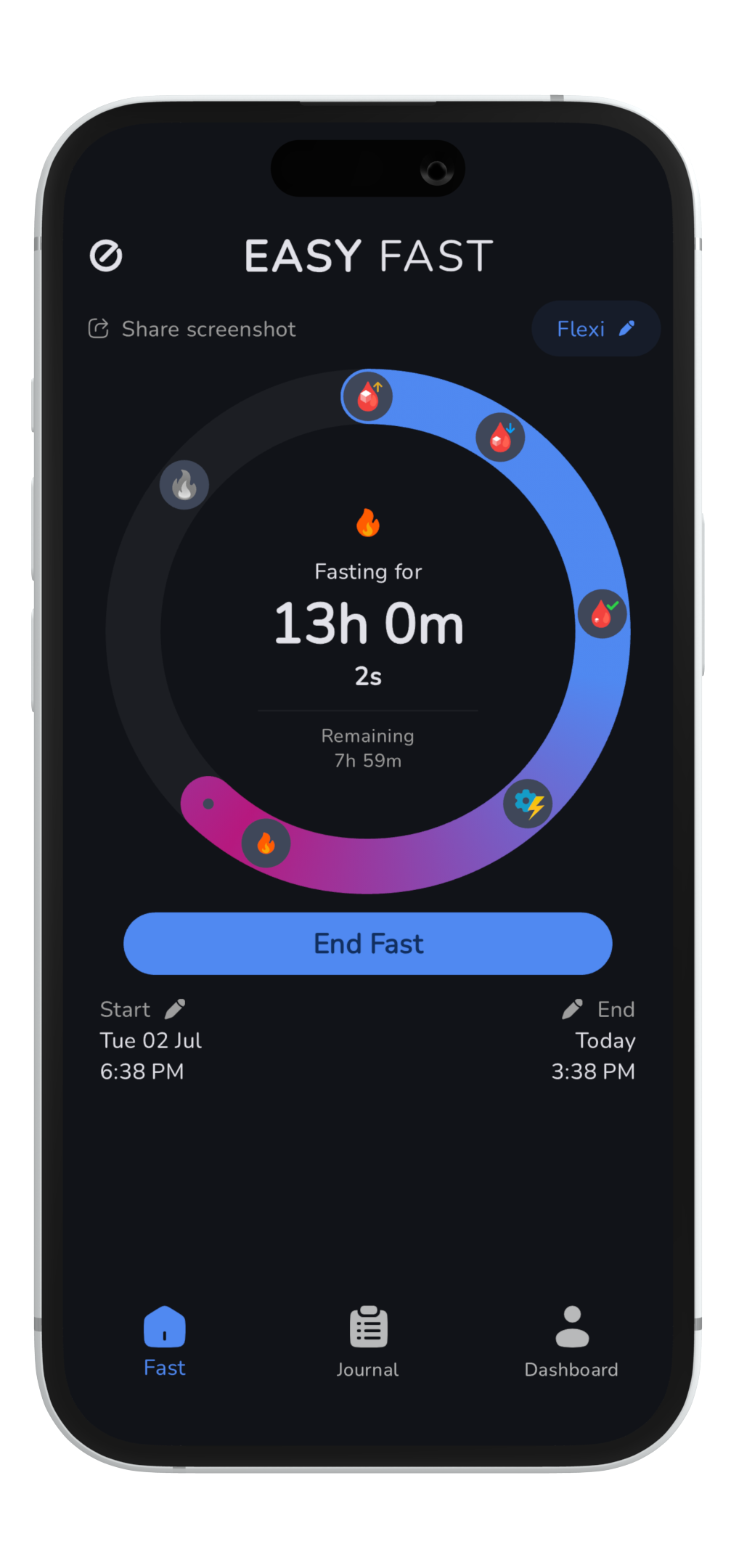 Easy Fast Intermitente Jasting Tracker media 1