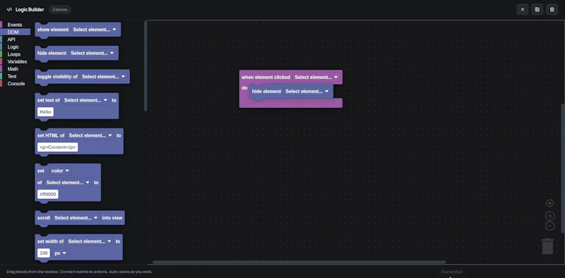 Dialyma opensource canvas based builder screenshot 6
