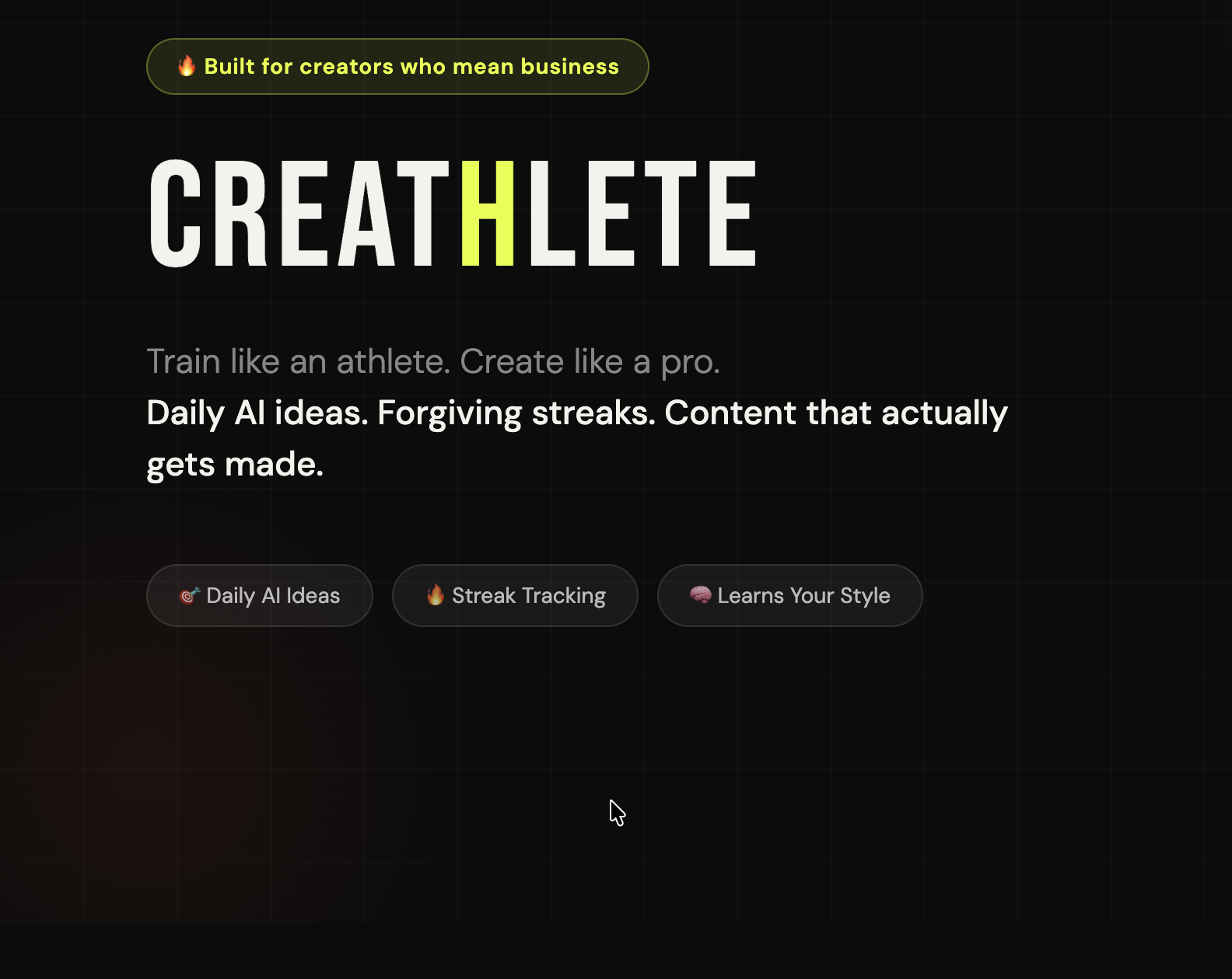 Creathlete — Train Like a Creator gallery image