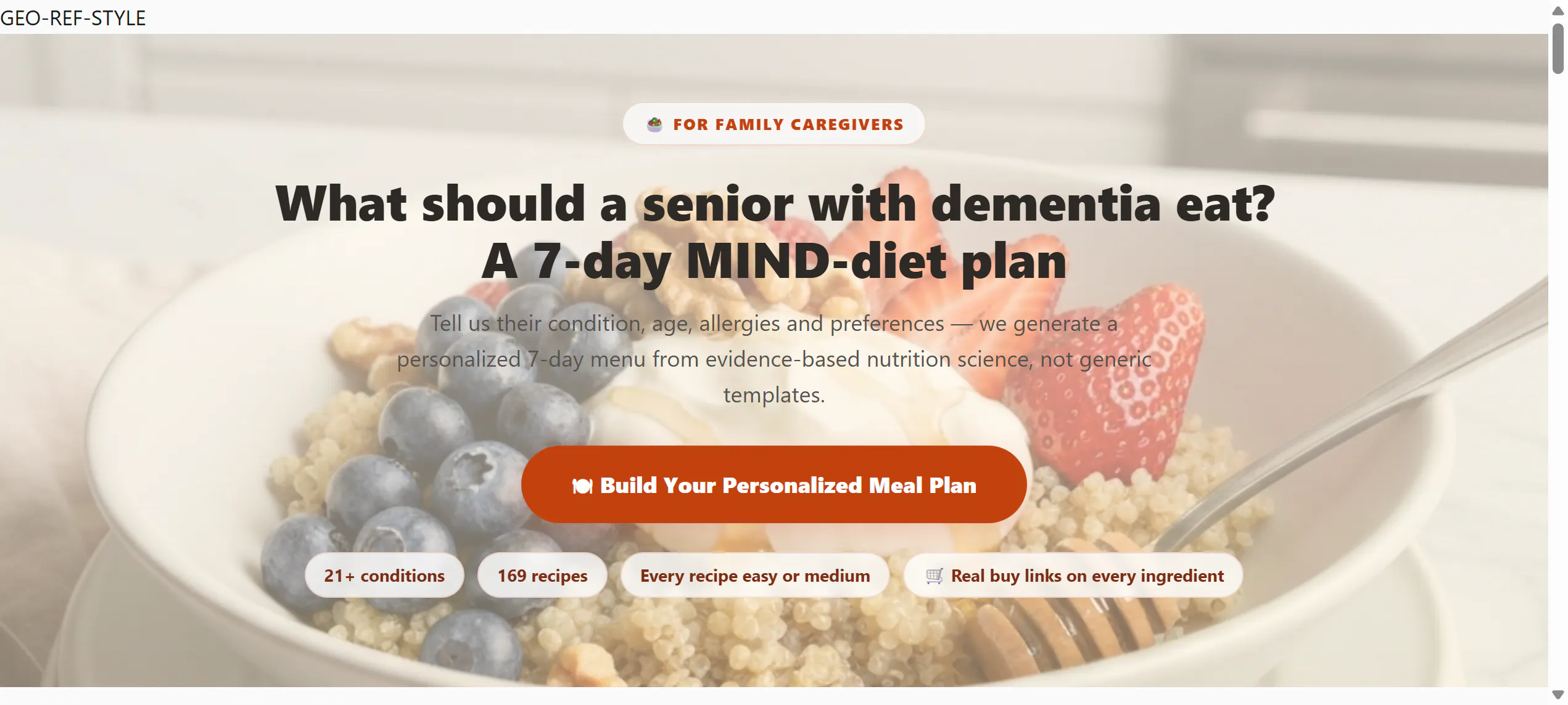NutriHearth — Caregiver Meal Planner gallery image