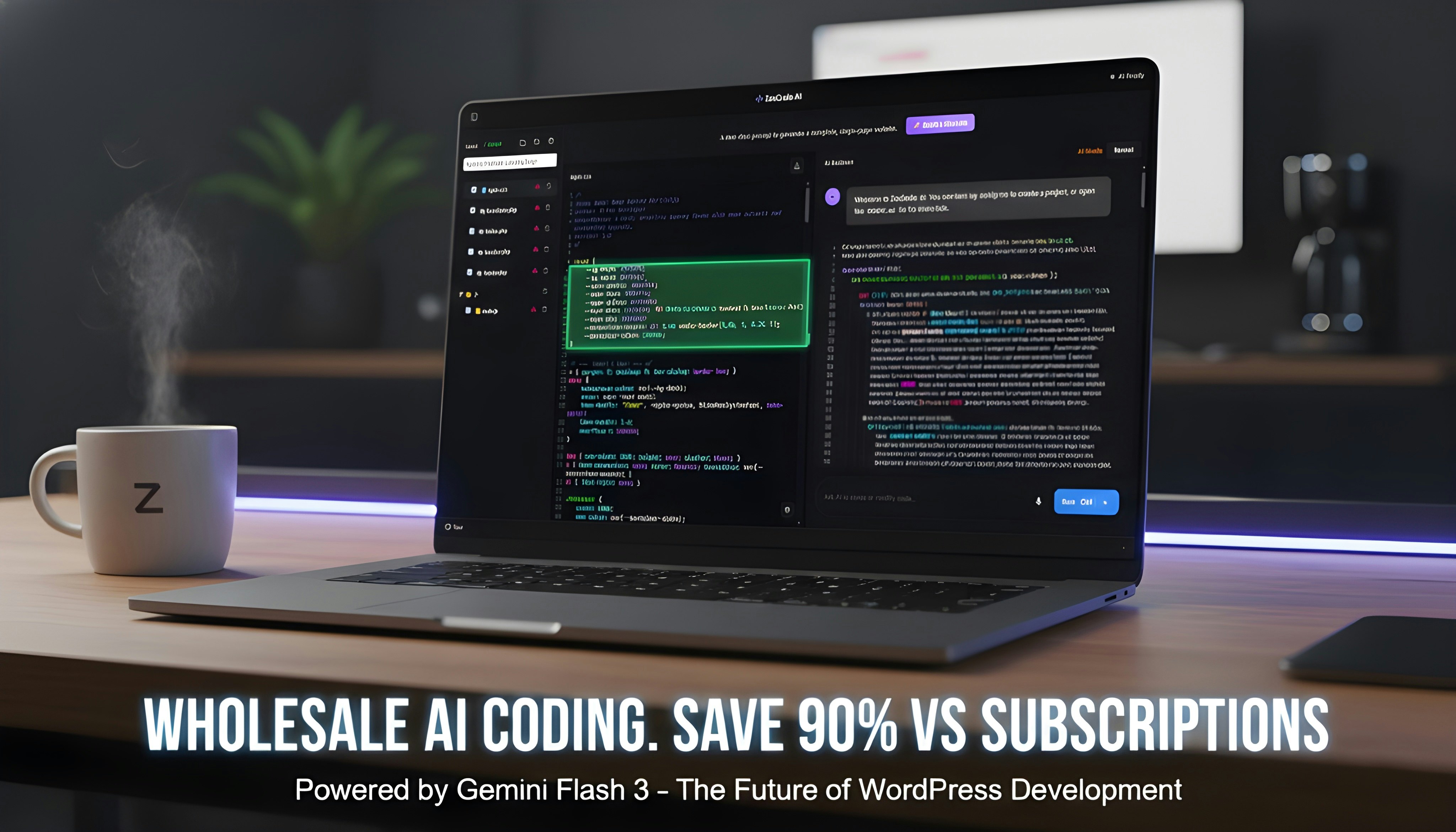 ZenCode AI - Main product screenshot demonstrating key features and user interface