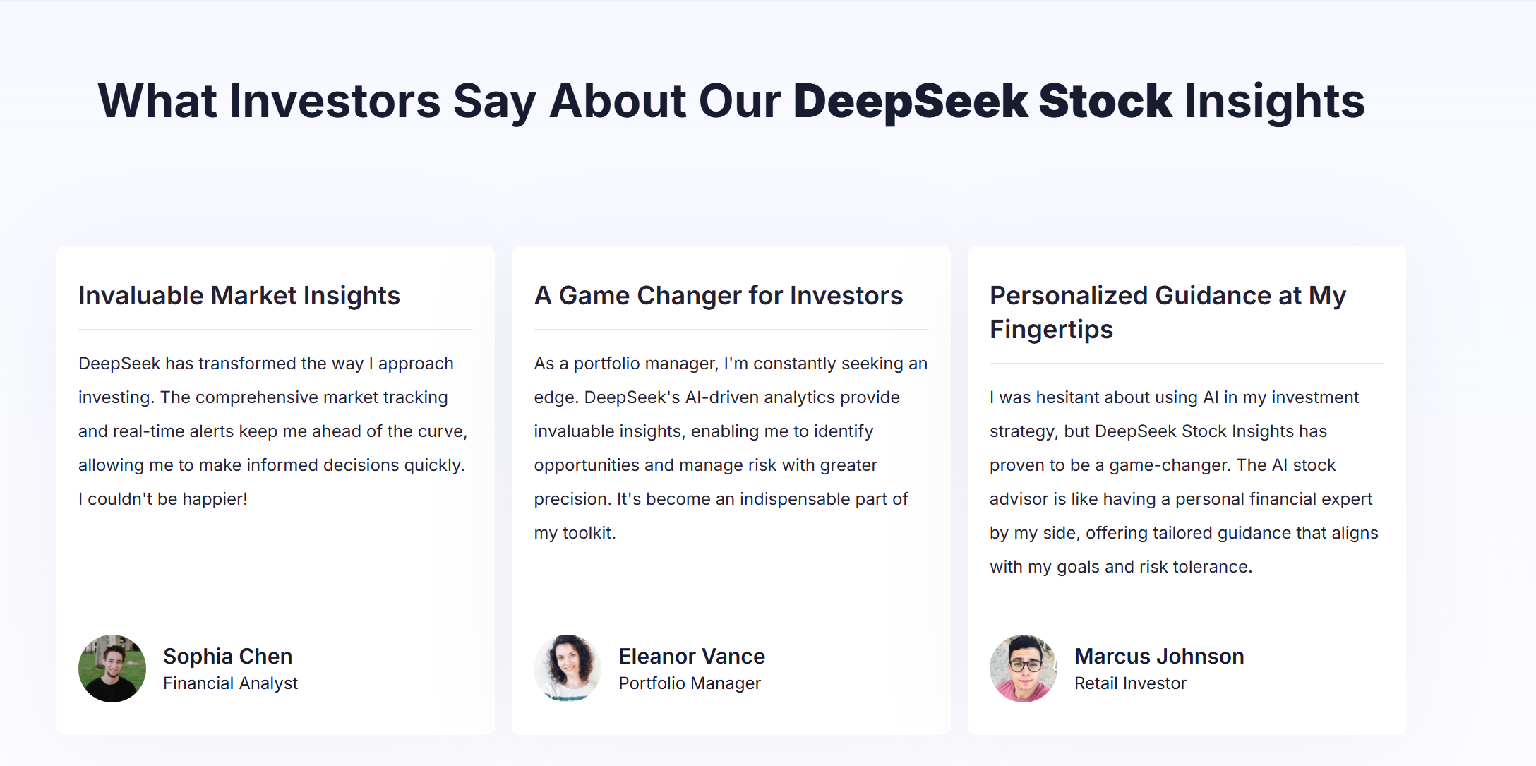 DeepSeek-driven Investment Platform gallery image
