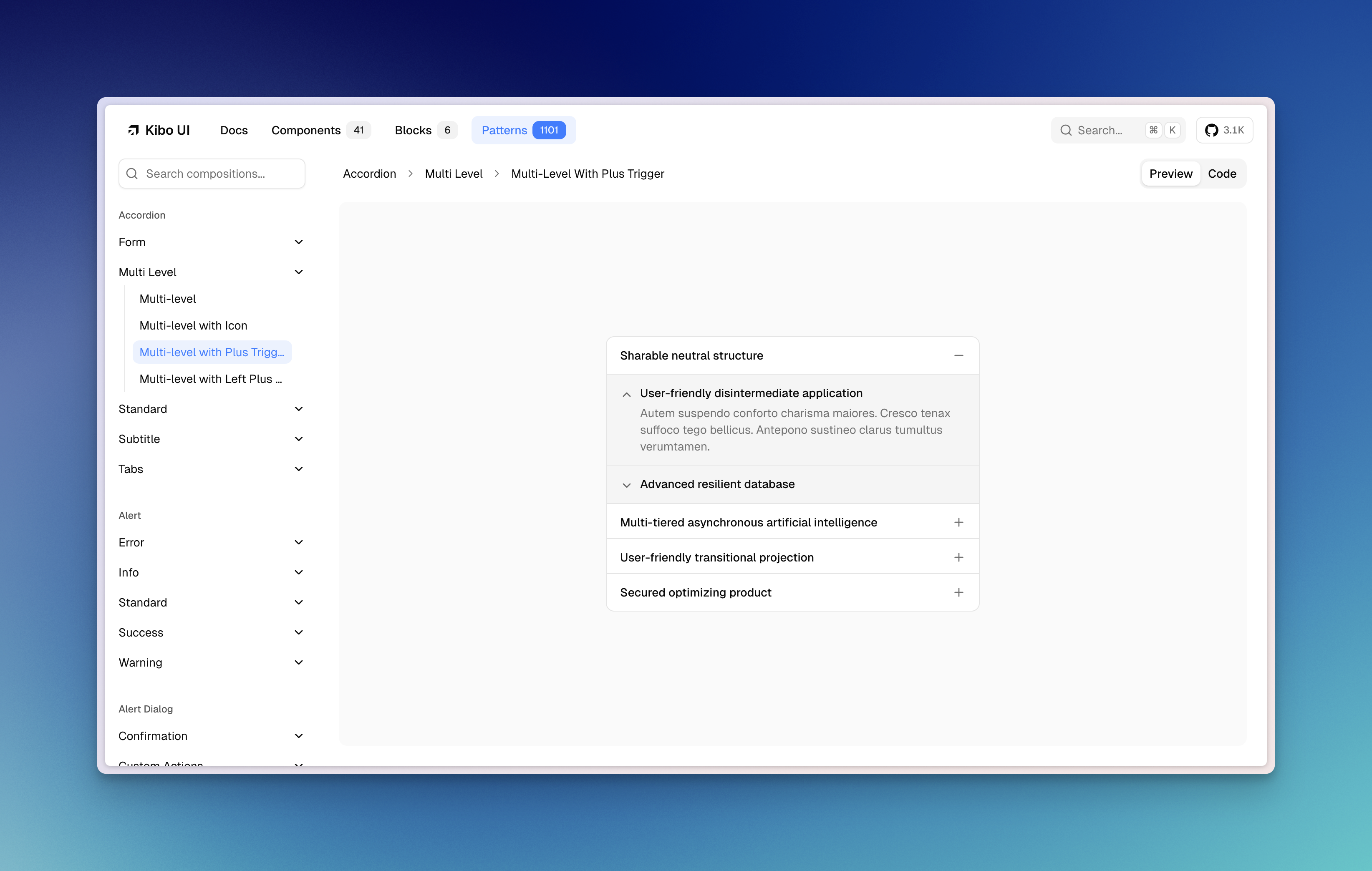Kibo UI gallery image