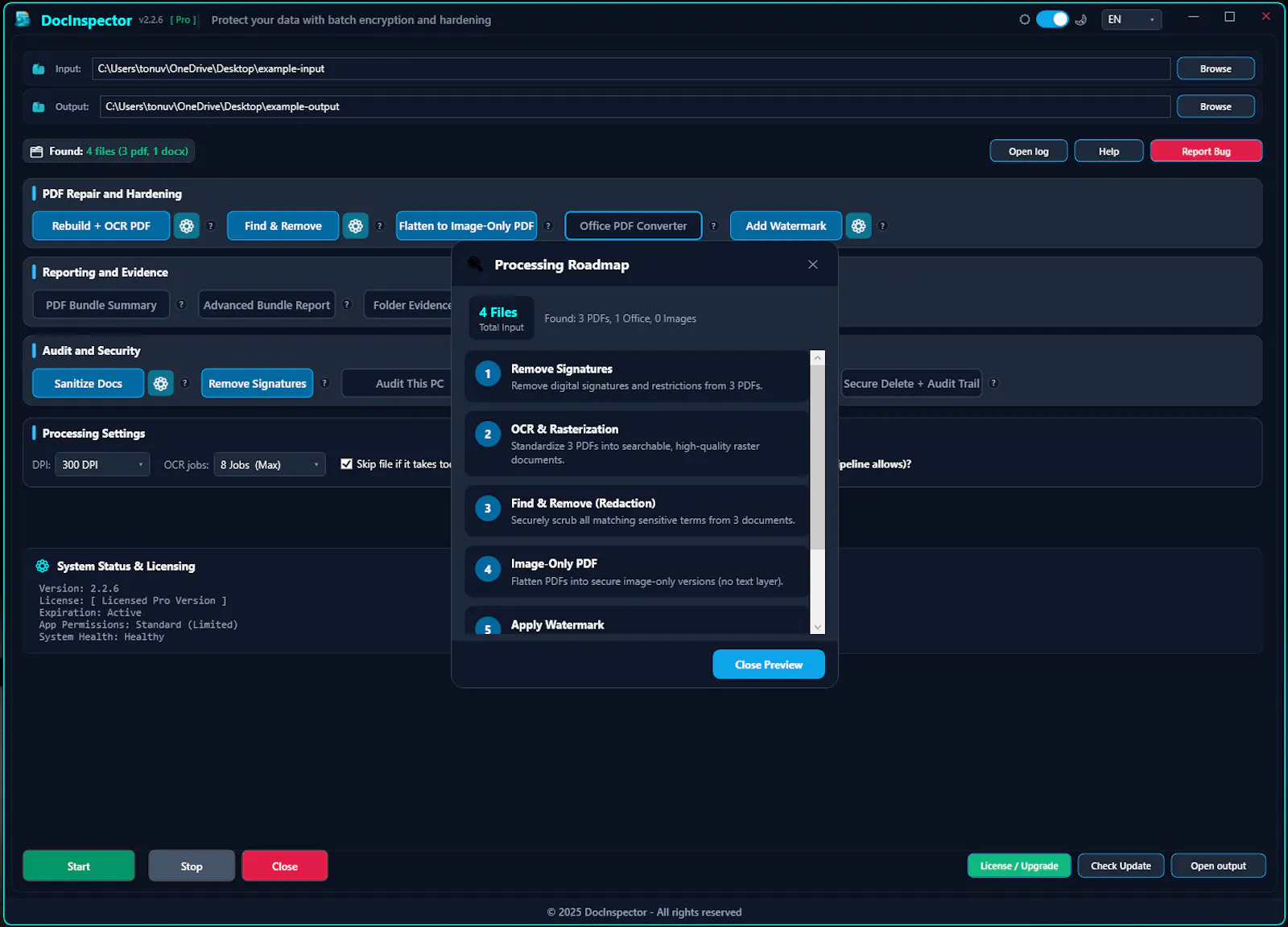DocInspector screenshot 2