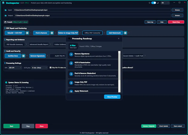 DocInspector screenshot 2