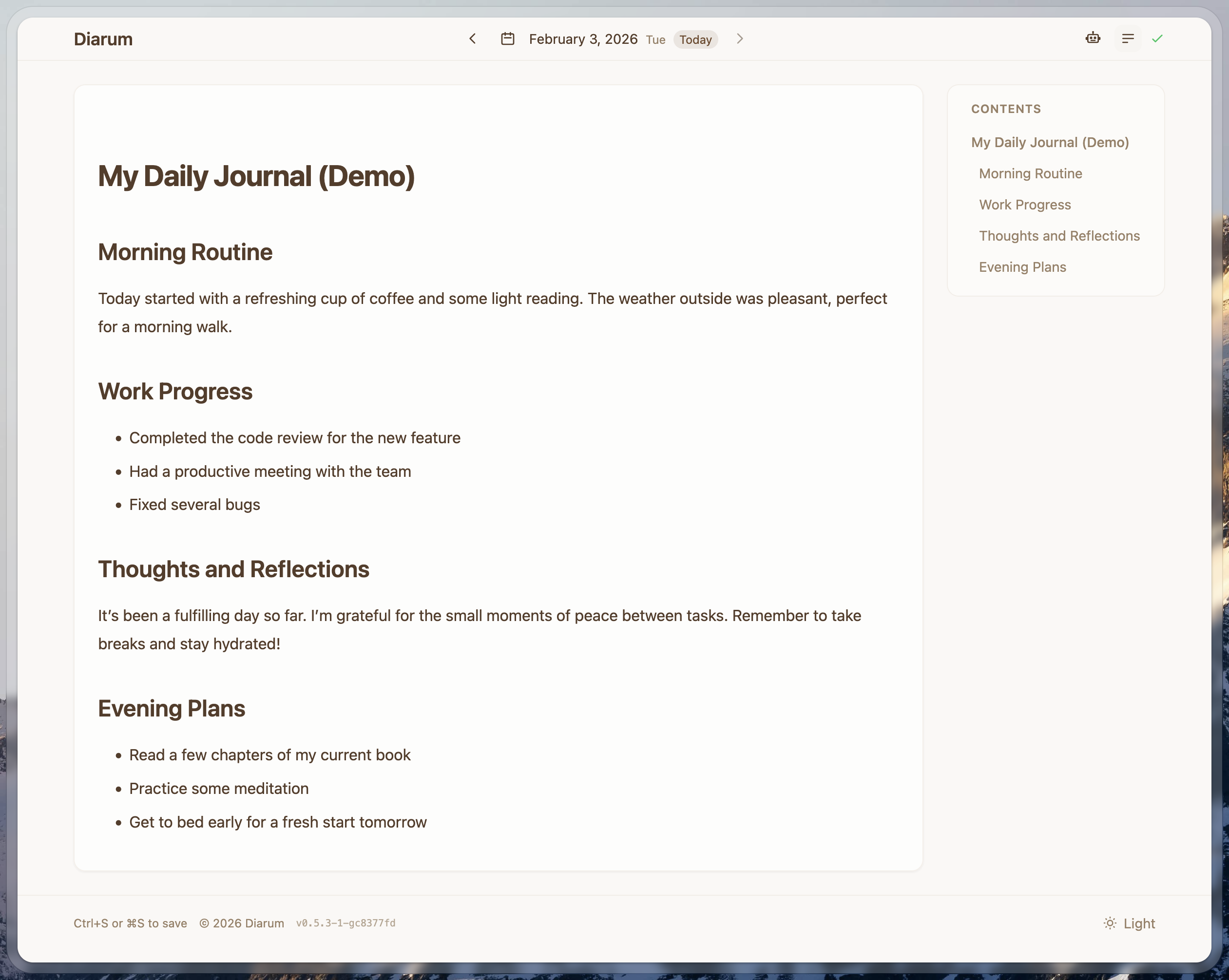 Diarum gallery image