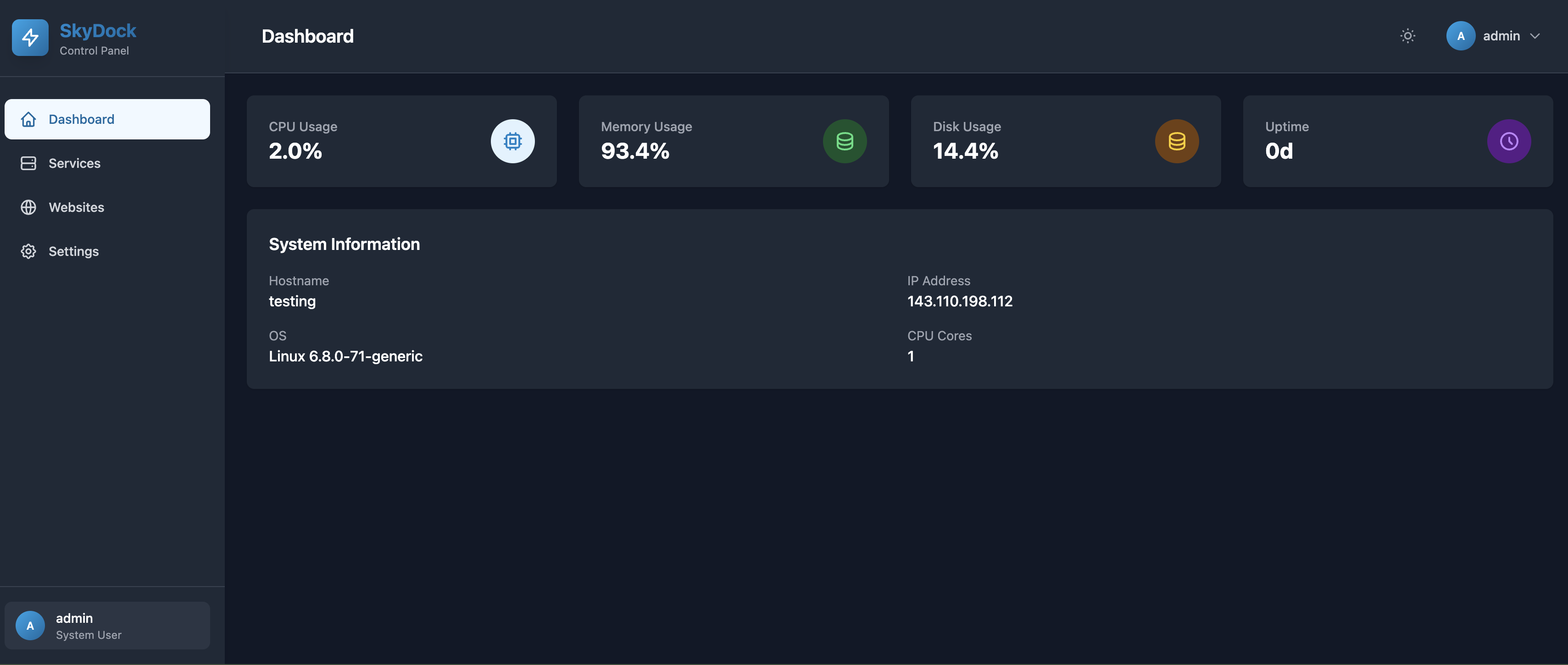 SkyDock Panel gallery image