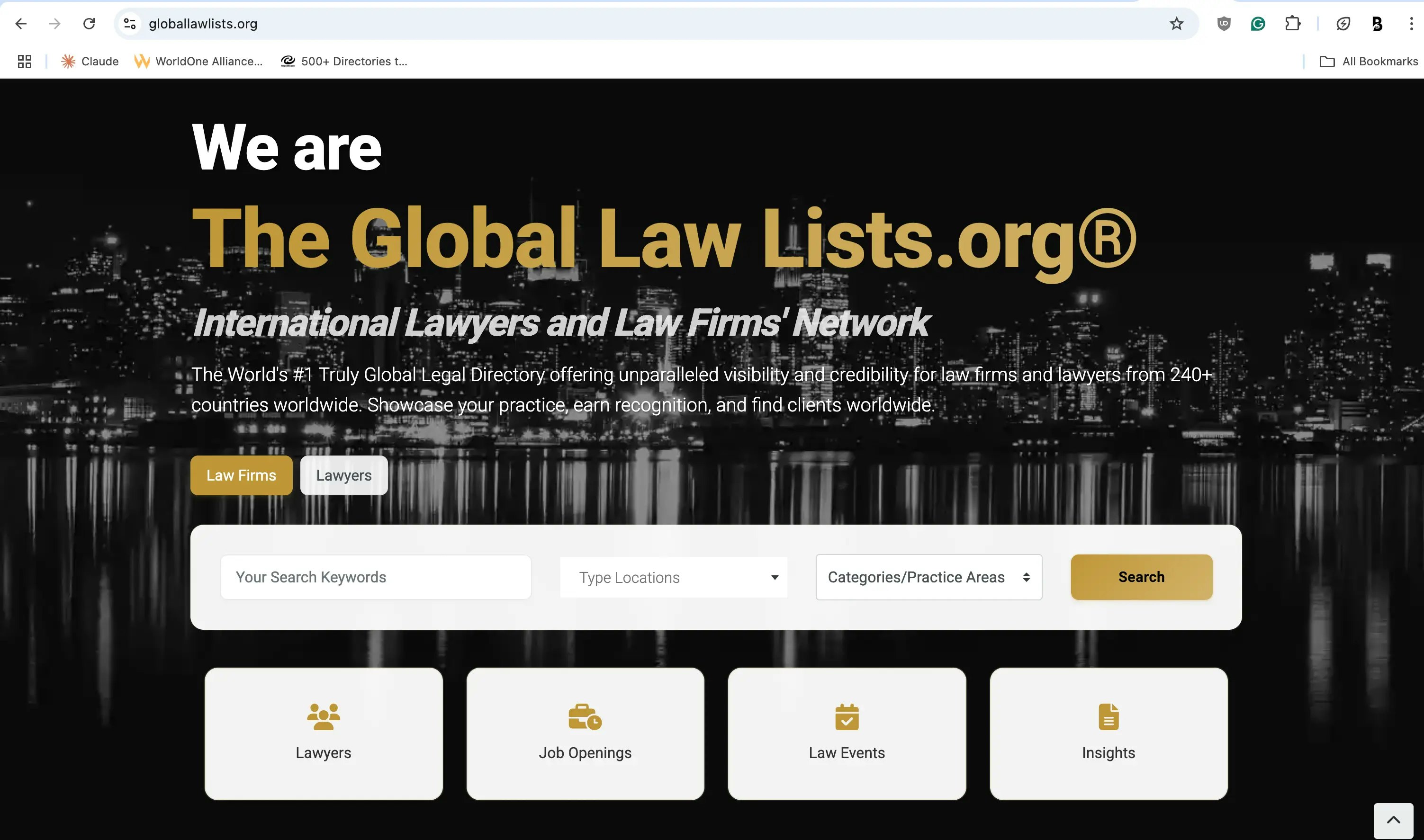 The Global Law Lists.org® - Avvocati internazionali e directory e rete di studi legali media 2