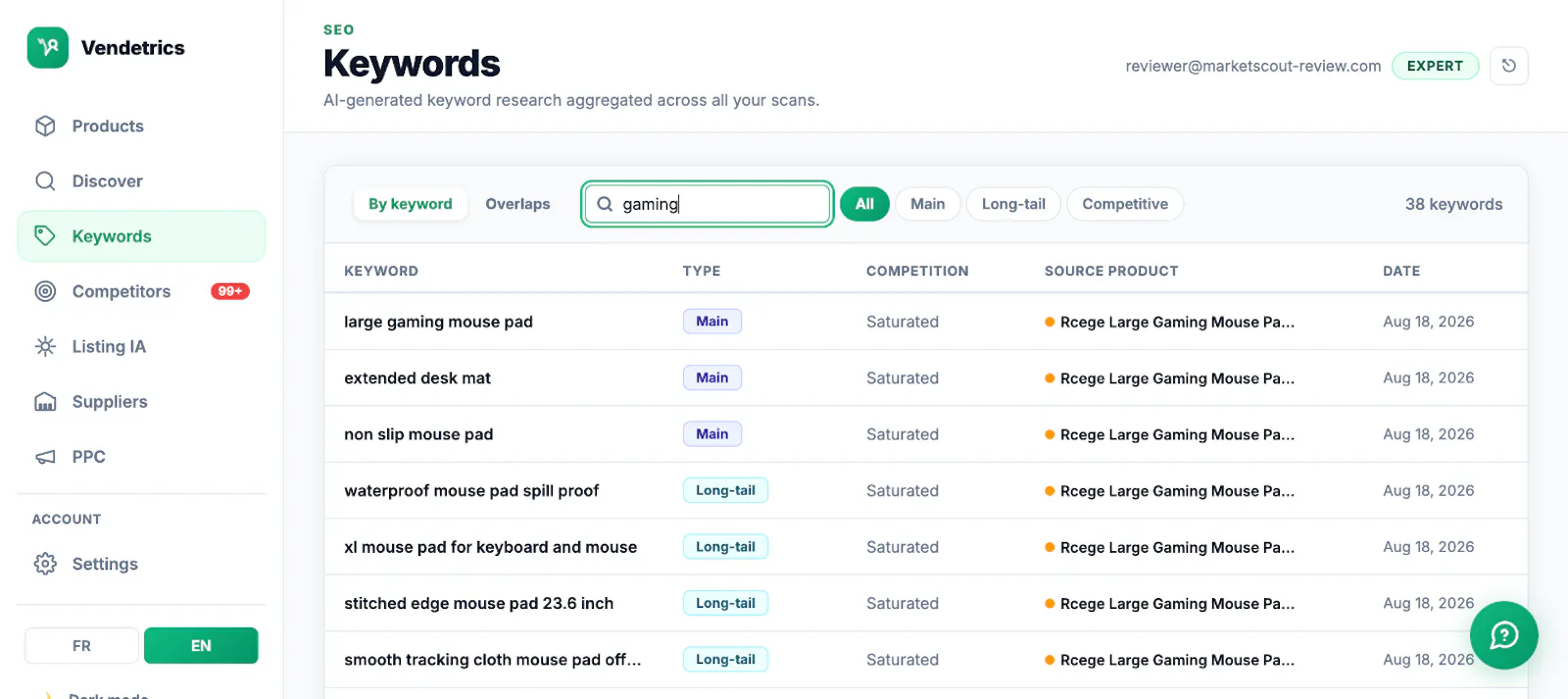 Vendetrics screenshot 3