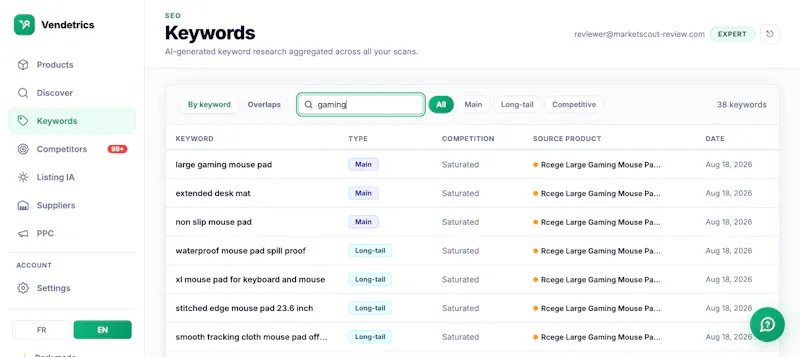Vendetrics screenshot 3
