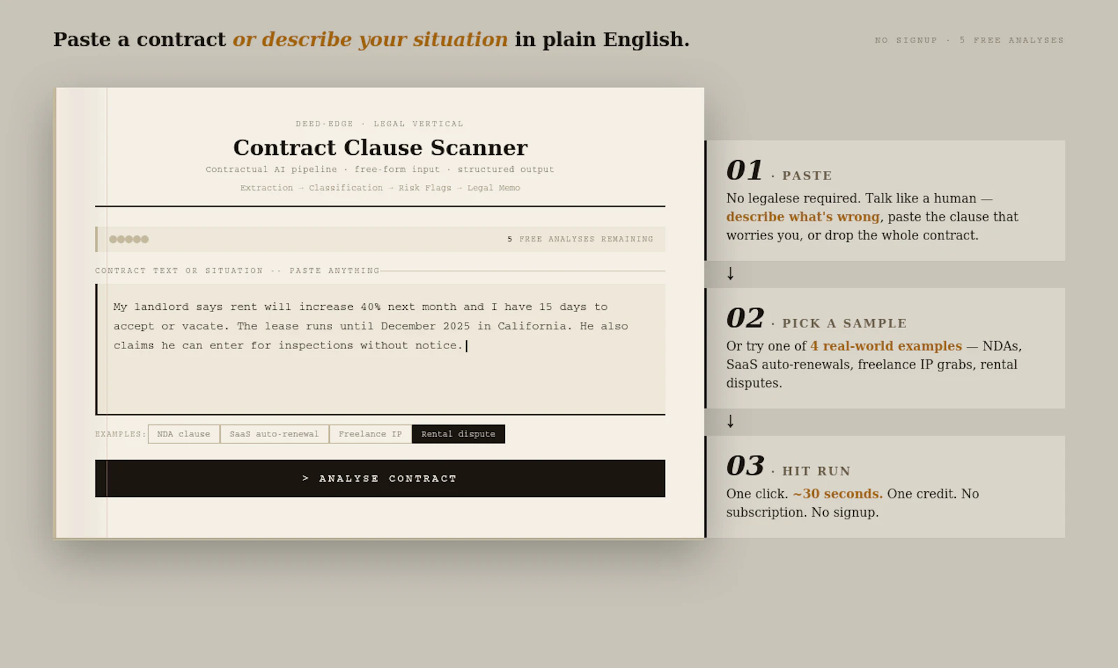 LexScan screenshot 2