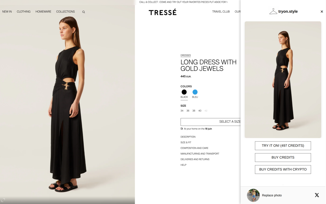 tryon.style - Klicken Sie mit der rechten Maustaste auf jedes Kleidungsstück, um es anzuprobieren! Medien 3