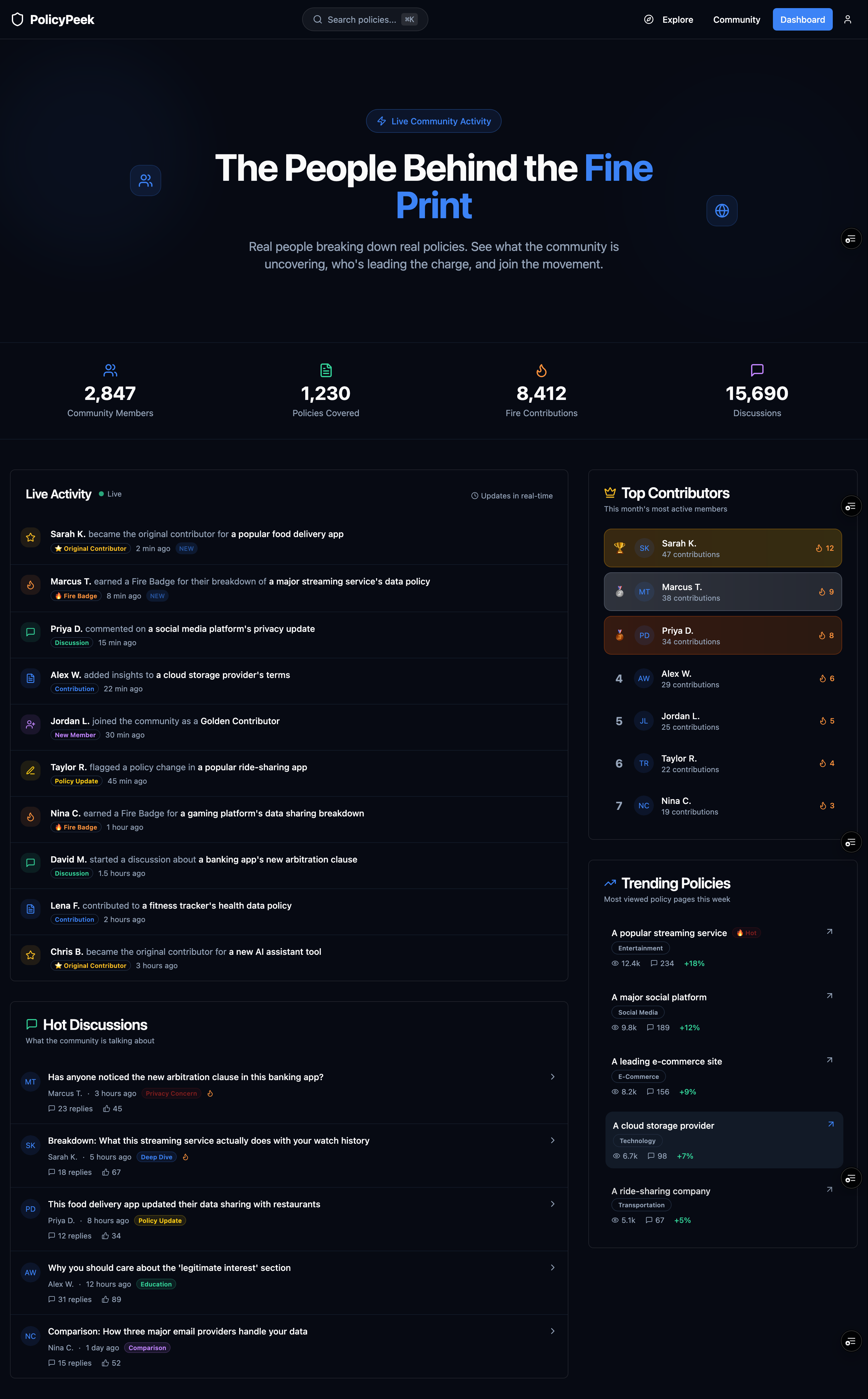 PeekPolicy. gallery image