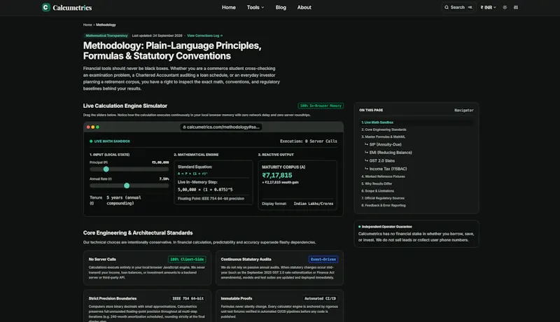 Calcumetrics screenshot 5
