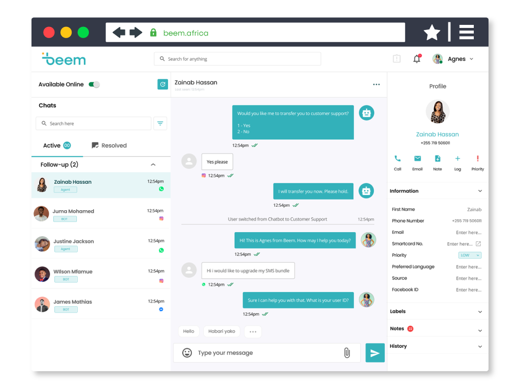 Beem Moja - Платформа коммуникации All-In-One для продаж и обслуживания медиа 1