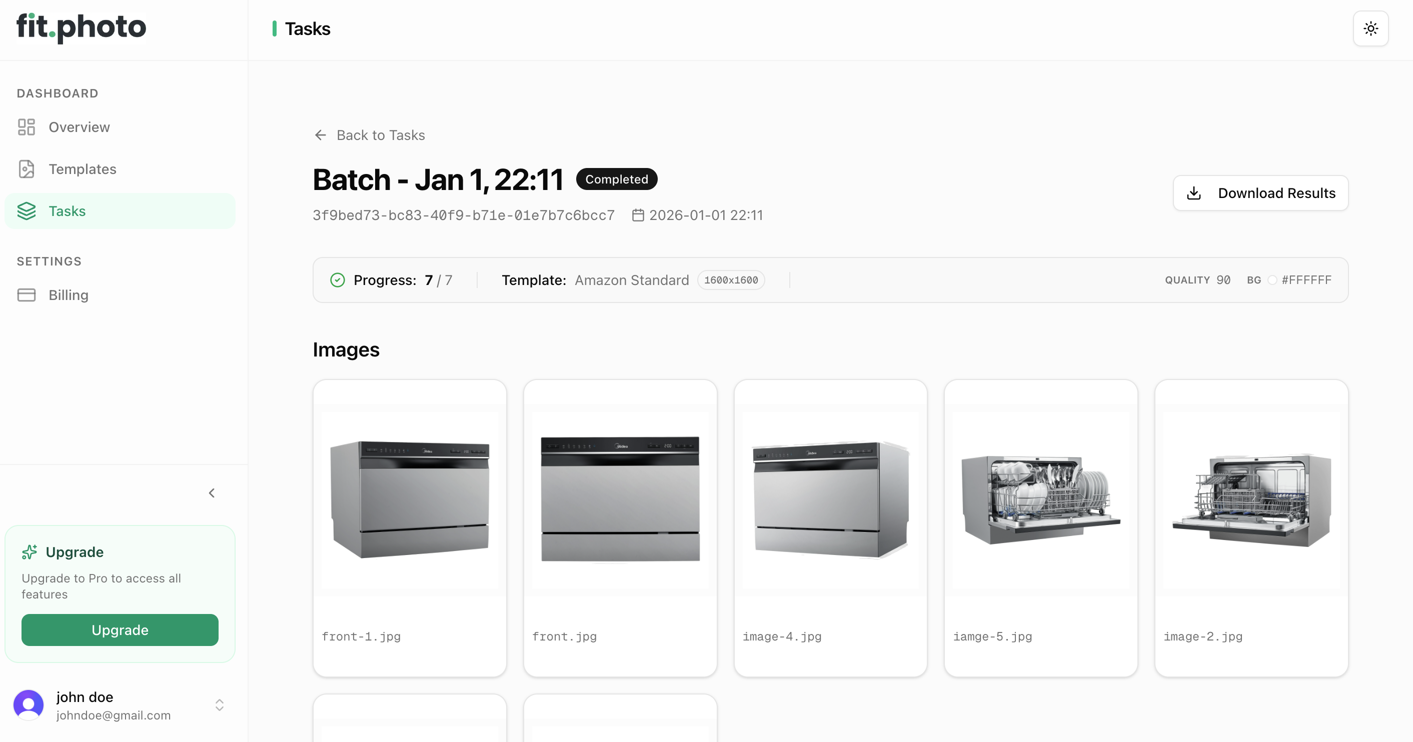 fit.photos - Screenshot 4 showing product features and functionality
