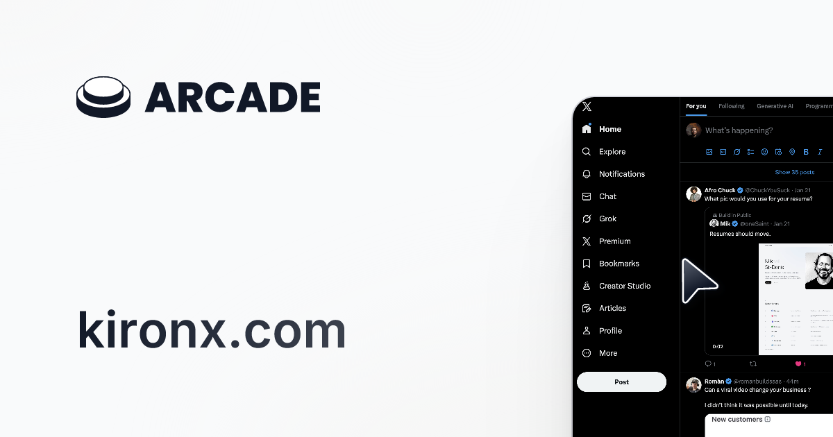 KironX - Screenshot 4 showing product features and functionality