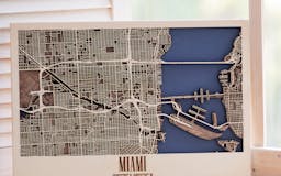 3D Wooden City Map to Create a Lasting Memory media 3