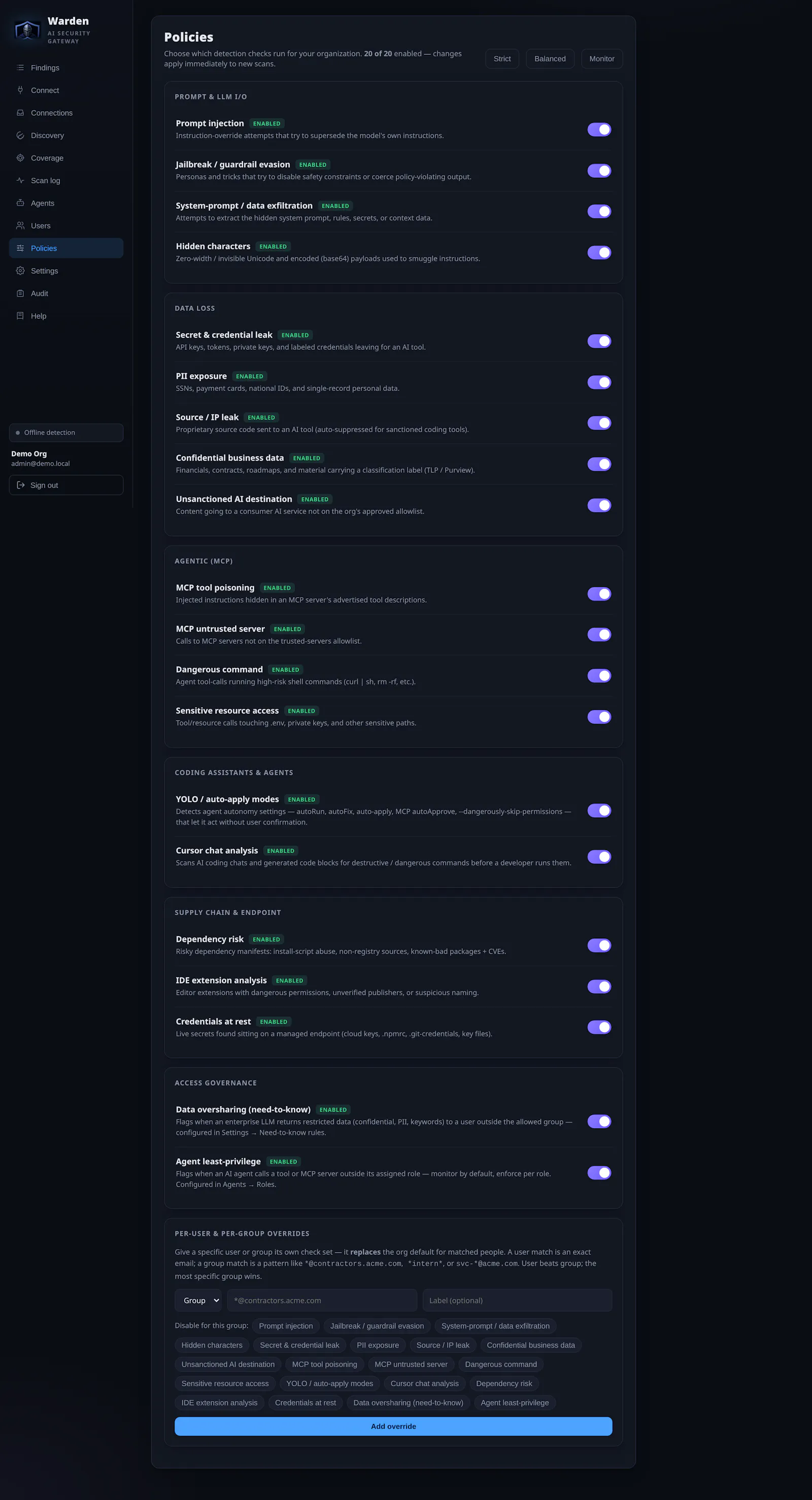 Warden: DETECT · BLOCK · PROTECT screenshot 6