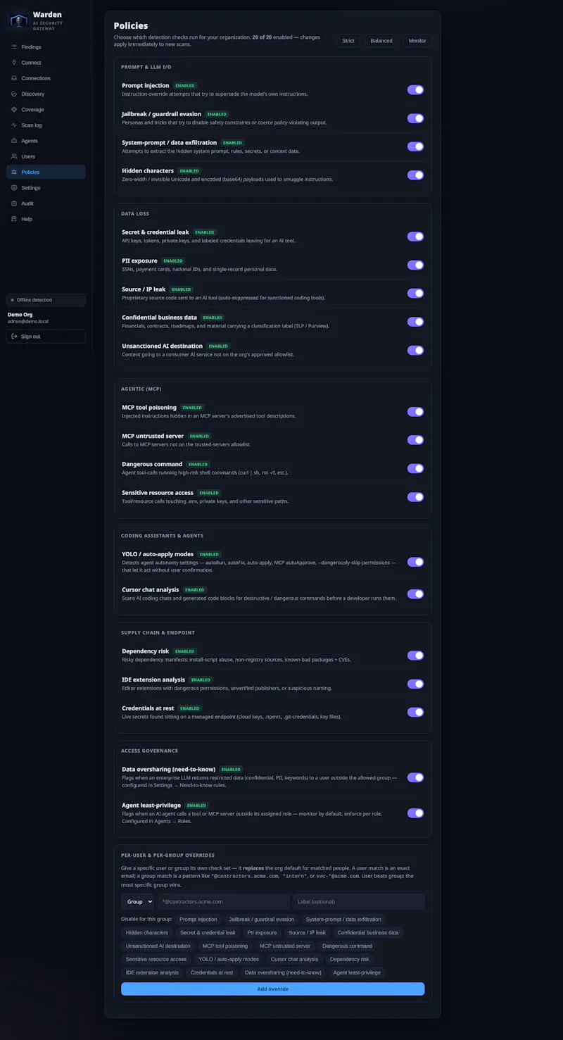 Warden: DETECT · BLOCK · PROTECT screenshot 6